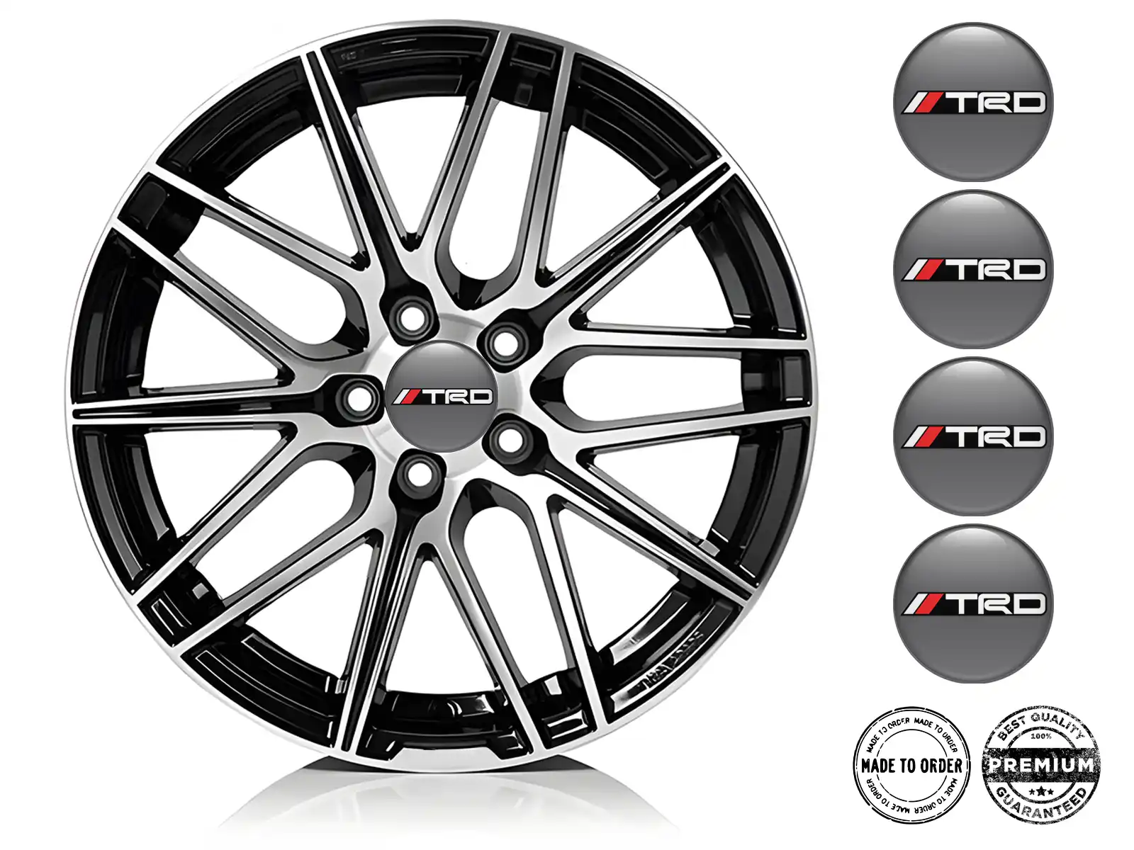 Toyota TRD Emblemas de Rueda Ultra Empuje Pulso Cósmico